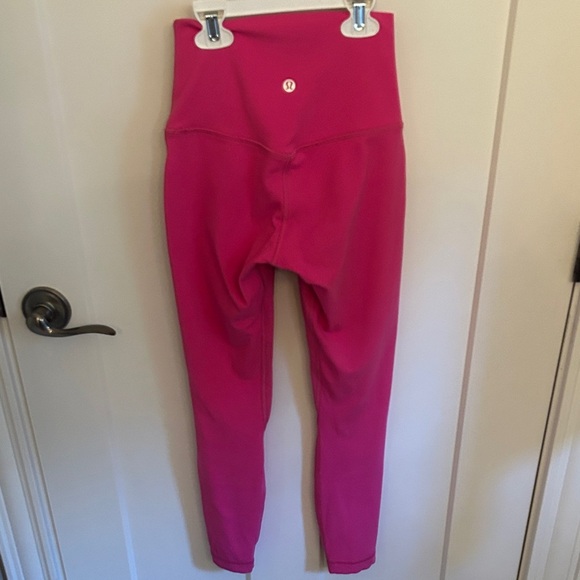 Lululemon Athletica Hot Pink High-Waist Leggings - Picture 3 of 5